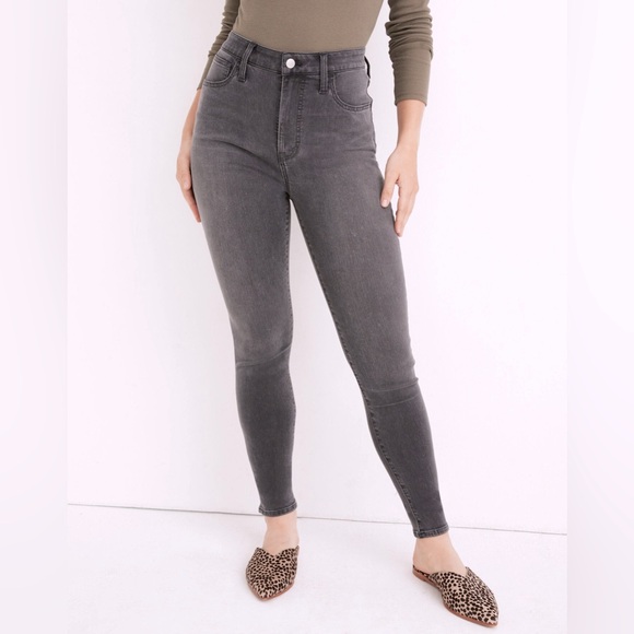 Madewell Gray Roadtripper High Rise Skinny Jeans - Picture 1 of 7